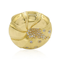 Anillo en plata con Topacio blanco