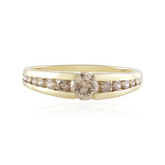 Anillo en oro con Diamante champán I2