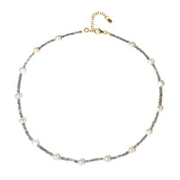 Collar en plata con Perla blanca Freshwater