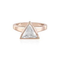 Anillo en plata con Topacio blanco
