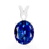 Colgante en plata con Topacio azul royal