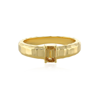 Anillo en plata con Zircón amarillo