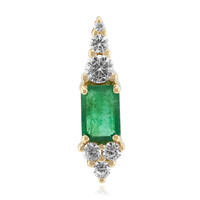 Colgante en oro con Esmeralda de Zambia