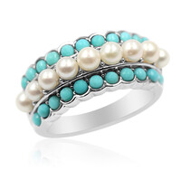 Anillo en plata con Perla Freshwater (Anne Bever)