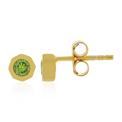 Pendientes en plata con Demantoide