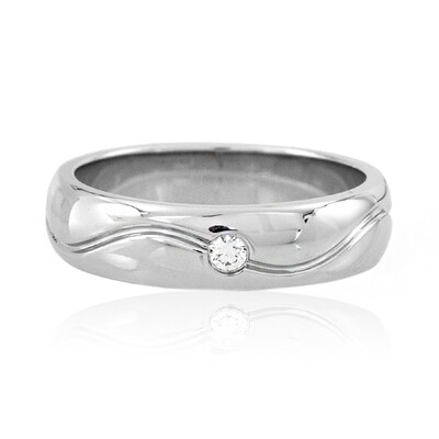 Anillo en platino con Diamante limpio a lupa F (LUCENT DIAMONDS)