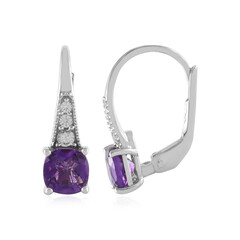Pendientes en plata con Amatista