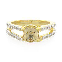 Anillo en plata con Cuarzo champán