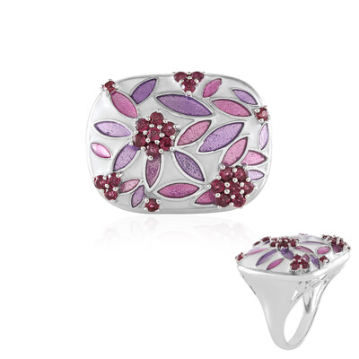 Anillo en plata con Rodolita (Adela Silber)