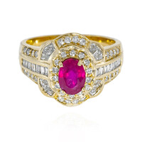 Anillo en oro con Rubí de Birmania (AMAYANI)