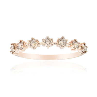 Anillo en oro con Diamante rosa de Francia de Argyle SI1 (Annette)