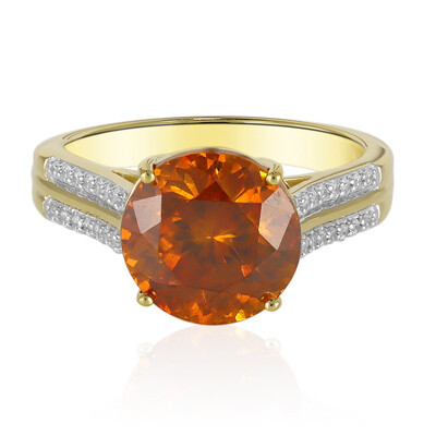 Anillo en oro con Esfalerita de España