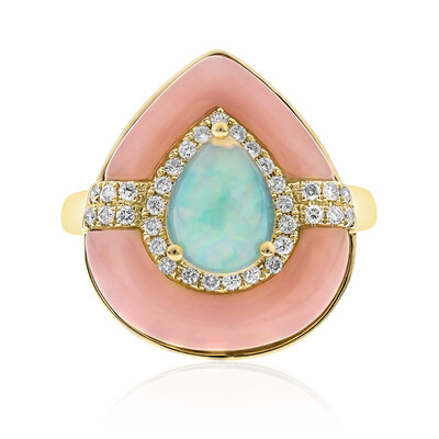 Anillo en oro con Ópalo Welo AAA (CIRARI)