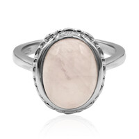 Anillo en plata con Cuarzo rosa