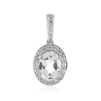 Colgante en plata con Topacio blanco