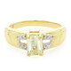 Anillo de hombre en plata con Cuncita amarillo canario