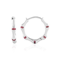 Pendientes en plata con Turmalina rosa de Nigeria (de Melo)