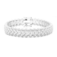 Brazalete en plata con Zircón