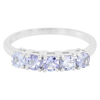 Anillo en plata con Tanzanita