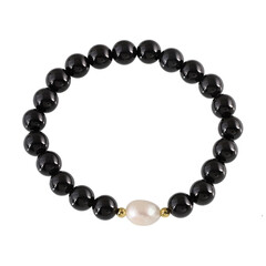 Brazalete con Ónix negro