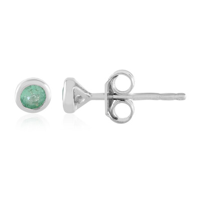 Pendientes en plata con Esmeralda de Colombia