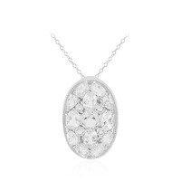 Collar en plata con Topacio blanco