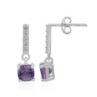 Pendientes en plata con Amatista