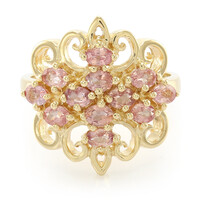 Anillo en oro con Zafiro Padparascha no calentado (AMAYANI)