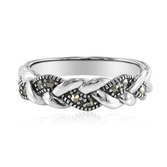 Anillo en plata con Marcasita