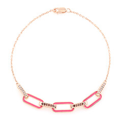 Brazalete en plata con Diamante rojo I4