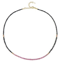 Collar en plata con Diamante negro (Riya)