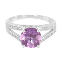 Anillo en plata con Fluorita de España