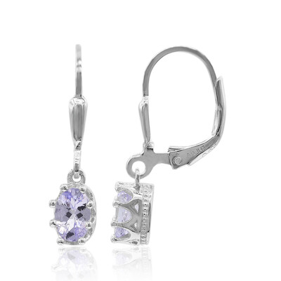 Pendientes en plata con Tanzanita