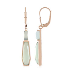 Pendientes en plata con Calcedonia verde (KM by Juwelo)