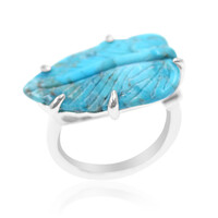 Anillo en plata con Turquesa de Kingman (Anne Bever)