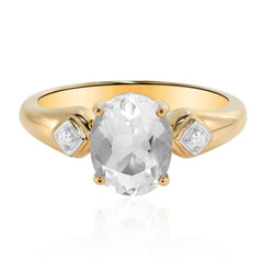 Anillo en oro con Ópalo hyalite de México