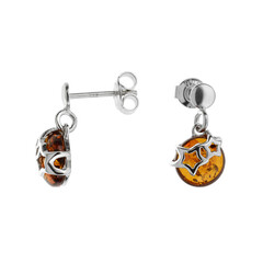 Pendientes en plata con Ámbar báltico