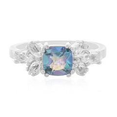 Anillo en plata con Cuarzo océano