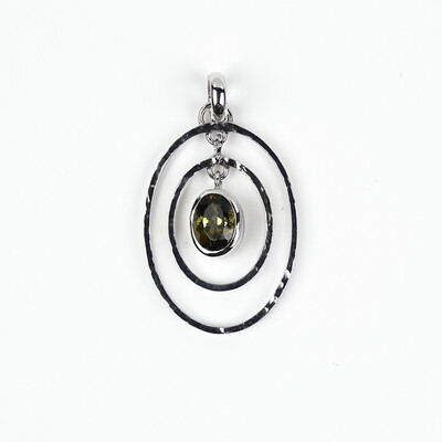 Colgante en plata con Turmalina