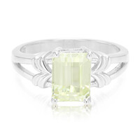 Anillo en plata con Cuncita amarillo canario