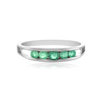 Anillo en plata con Esmeralda de Colombia