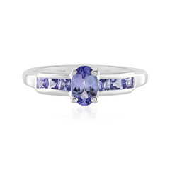 Anillo en plata con Tanzanita