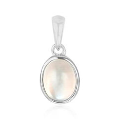 Colgante en plata con Piedra de luna arco iris de Tanzania
