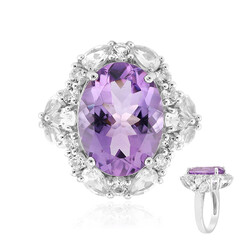 Anillo en plata con Amatista