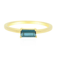 Anillo en oro con Indidolita de Brasil