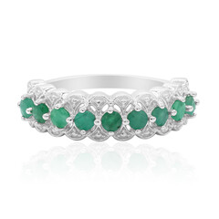 Anillo en plata con Esmeralda