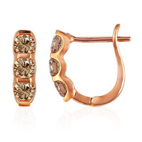 Pendientes en oro con Diamante rosa de Francia de Argyle SI1