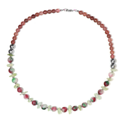 Collar en plata con Diamante plateados