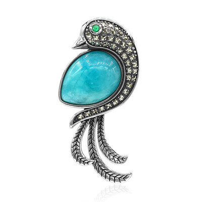 Colgante en plata con Amazonita (Annette classic)
