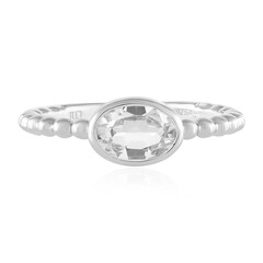 Anillo en plata con Topacio blanco